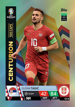 Dusan Tadic Serbia Topps Match Attax EURO 2024 Centurion #CC8